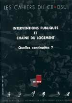 Interventions publiques et chaîne du logement. Quelles continuités ?